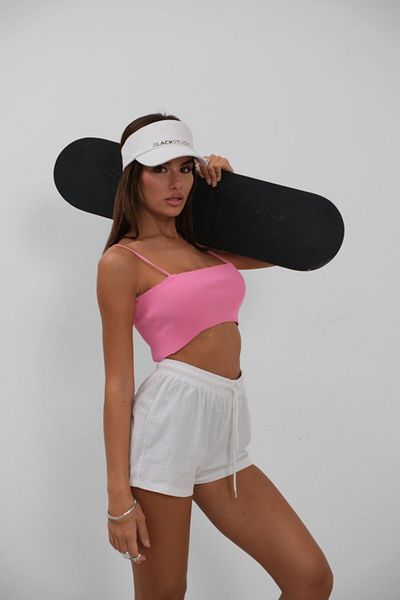 modaserdem    Thin Strap Crop Top