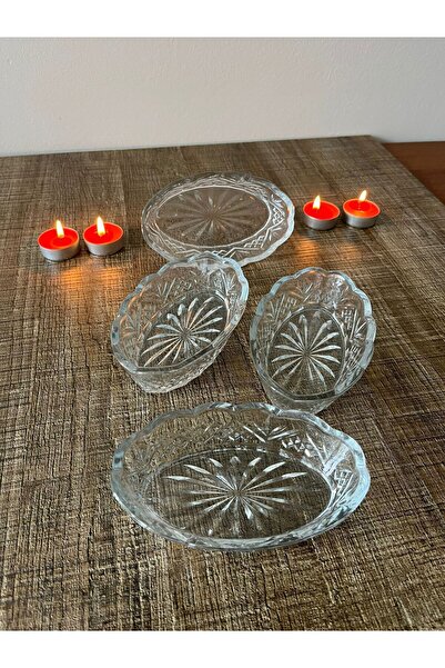 ORTAKÖY CENNETİ 6Th Glass Snack Bowl 14, cm 6 Pieces Suitable for Stylish Presentation and Use for Service