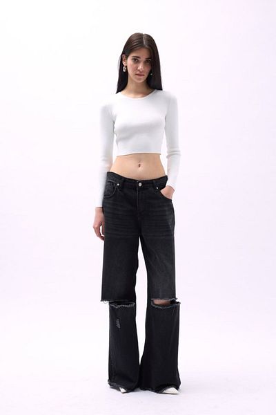 Kokosh moda Στάμπα με λαιμόκοψη