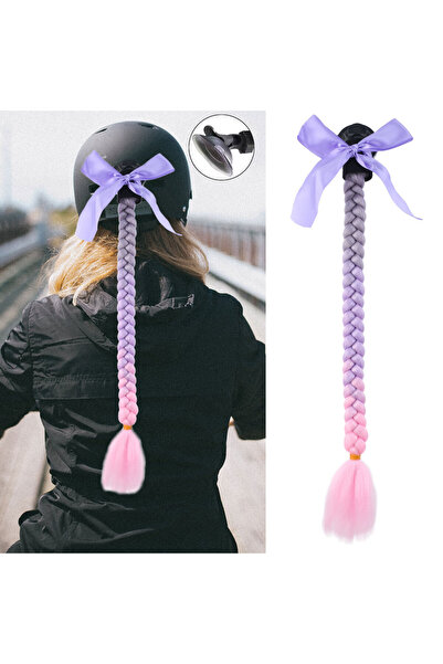 TAM TARZ Cască de motocicletă coadă de cal împletită / Acm06