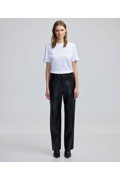 İpekyol Leather Look Straight Fit Pants