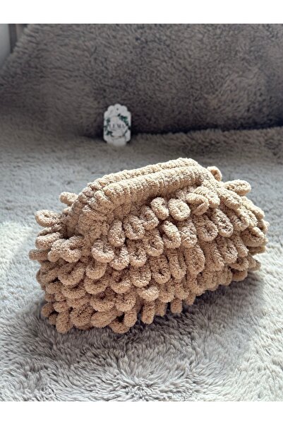 LemaWorkShop Pufnasta torba, ručno pletena, mekana ručna torba, clutch
