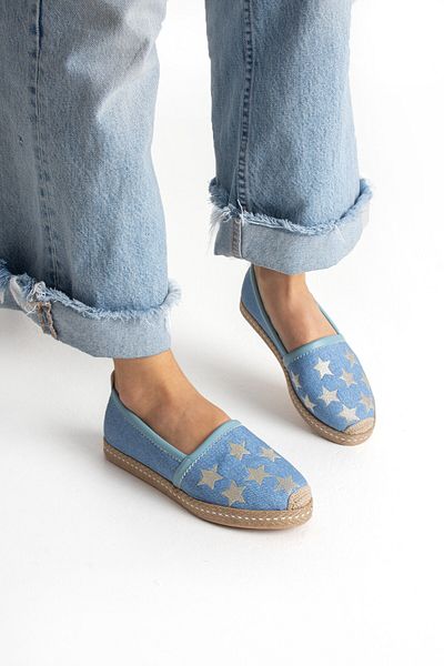 HVZ Exclusive Pantofi confortabili și ergonomici pentru femei cu talpă de paie cu stea