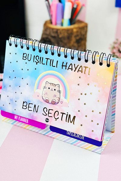 Patladı Gitti I Chose This Sparkling Life Designed New Generation Tabletop Planner 2 Sheets Sticker