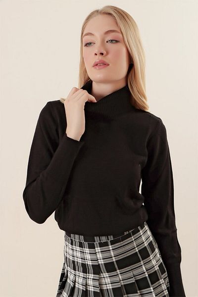modaserdem 15747 Turtleneck Knitwear Sweater - Black