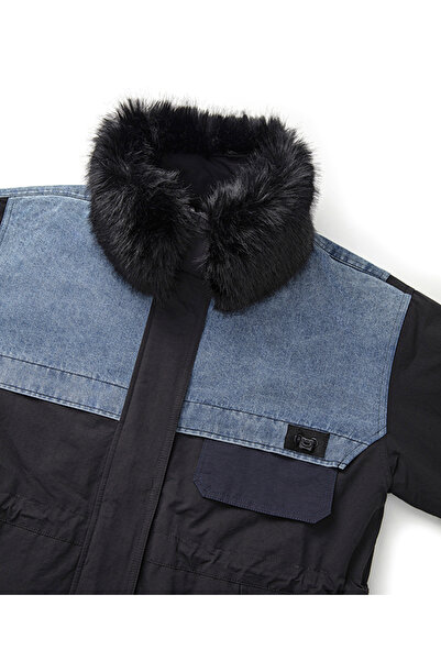 İpekyol Denim Mix Technical Fabric Coat