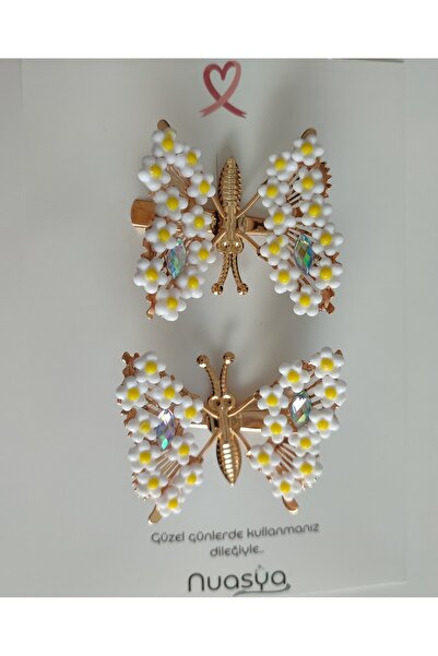 Nuasya 2’li Hareketli Kelebek Toka Seti – Sallanan Kelebekli Saç Tokası, Kız ...