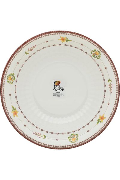 Narjis Deep Bowl, 12 Pieces, 31 cm, White