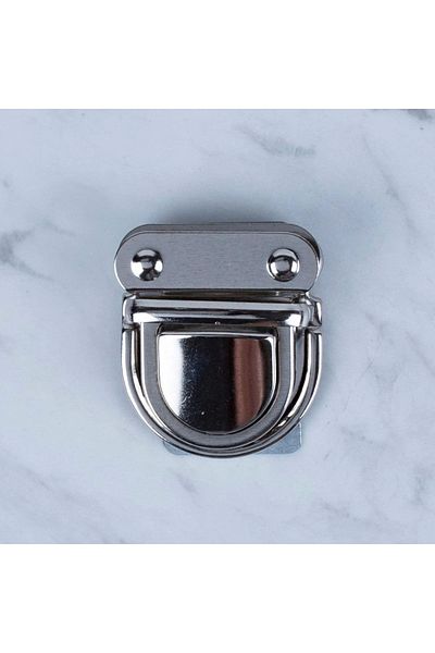 SİMYA TİCARET Geantă mare din metal Loren argintiu - Blocare