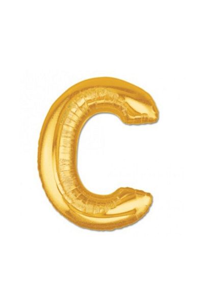 andela Gold Yellow Foil Letter Balloon 1 Meter