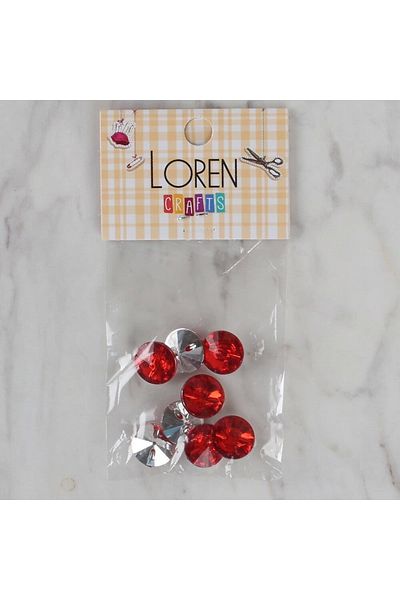 Hangora Loren Crafts Red 8 Button - 204