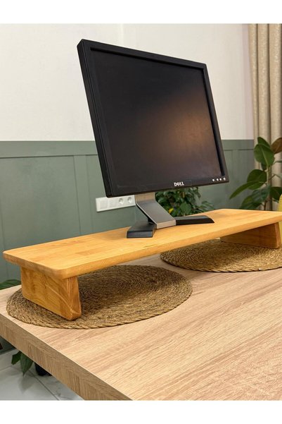 Generic Brand Solid Wood Desktop Pc Monitor Riser Stand70 Champaora 70 cm