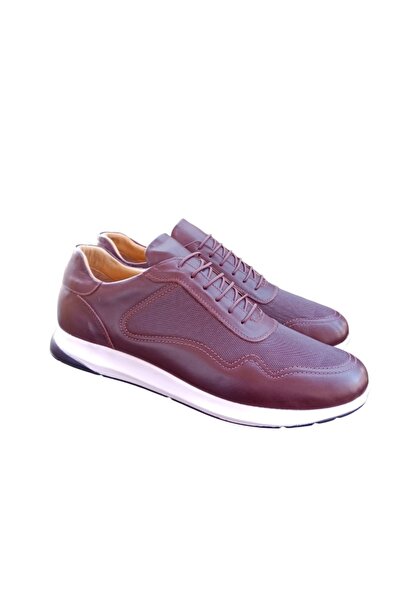Tardelli 4384 Kahve Renk Hakiki Deri Üst Kalite Büyük Numara Erkek Spor Sneaker 46-47-48-49-50 Numaralar