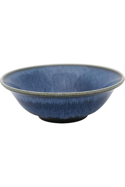 Trust Pro Porcelain Round Deep Soup/Salad/Cereal Bowl Trending Blue/Black Colour 5 Inch / 12.7 cm (F