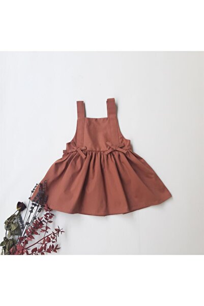 ikokokids فستان أحمر بحزام قابل للتعديل