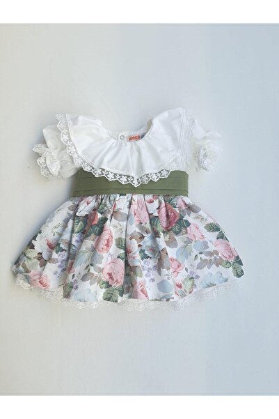 ikokokids Dantel Detaylı Vintage Elbise