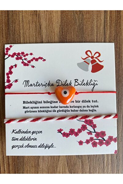 312 KONSEPT Seramik Kalp Boncuklu Kalın Karton Kartlı Poşetli Lüx Marteniçka ...