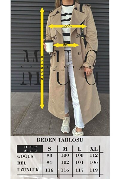 MUG collection Kadın Trençkot Astarsız