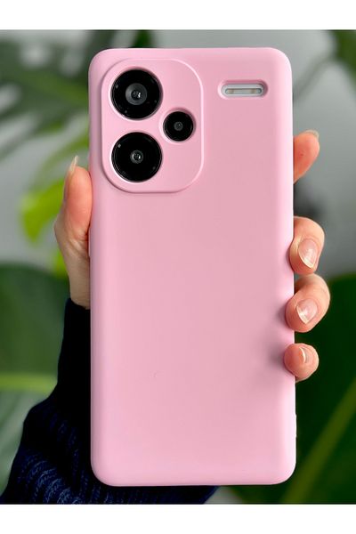 Go Aksesuar حافظة سيليكون مرنة متوافقة مع هاتف Redmi Note 13 Pro Plus