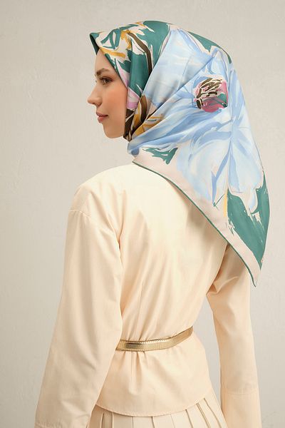 Armine 2025 Spring Summer Season % 100 Sura Silk Scarf 9337Dm 50