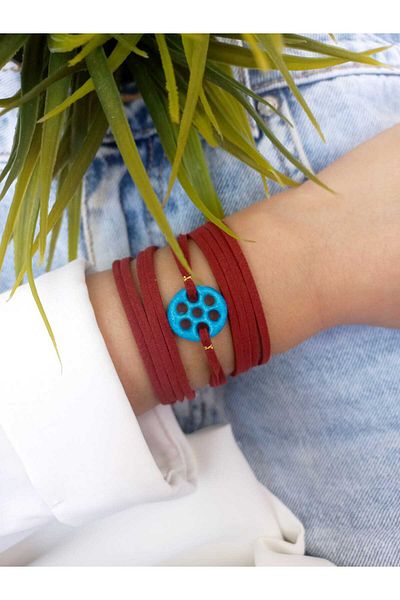 ZeynDesign 7 Eyes Suryani Wrap Wrap Bracelet