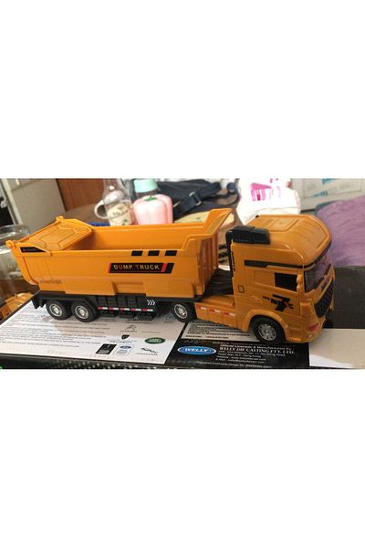 Asya Oyuncak Toy Collectible Business Machinery Sand Truck Carrier 25 cm