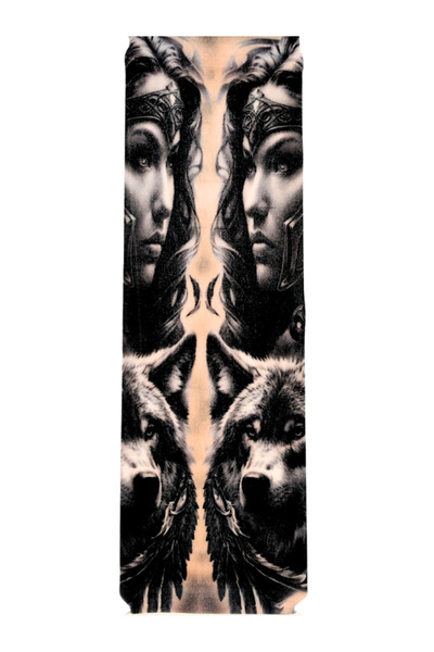 Shuttle Park Unisex Özel Seri Dövme Desenli Kolluk Dış Mekan Bisiklet ve Sürü...