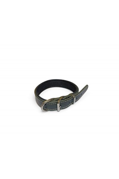 PACOPET Leather Soft Textured Genuine Leather Dog Collar 55 cm