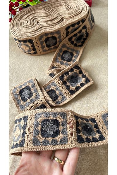 Hayalet kumaş Raw Cotton Coffee Knit Piping
