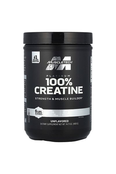MUSCLETECH Platinum Creatine, Unflavored, 400 Gm