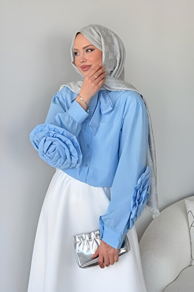 Ekim Store Πουκάμισο με λεπτομέρεια από τριαντάφυλλο στα μανίκια