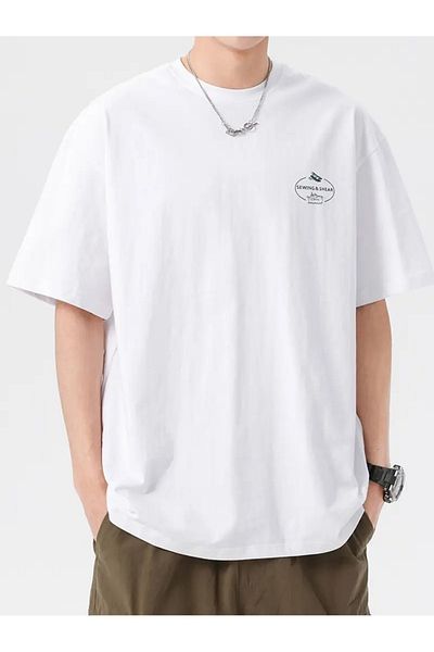 AMMA Unisex B Plan Printed Oversize 100% Cotton T-Shirt