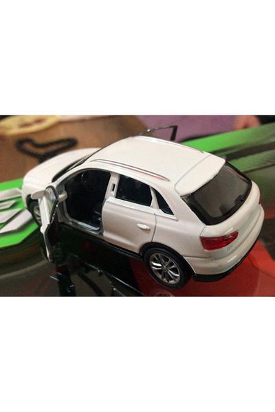 WELLY Toy Model Metal Car 1/36 Pull Drop White Audi Q3 Jeep