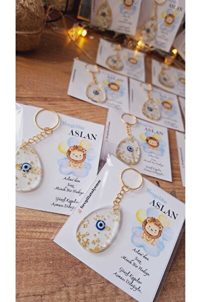sevgiliatolyemm mutluluk getirmesi dileğiyle Keyring with Evil Eye Beads 15 P...