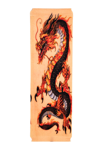 Shuttle Park Unisex Ejderha Dövme Desenli Kolluk Dış Mekan Bisiklet ve Sürüş Güneş Koruma Şık ve Rahat Tasarım