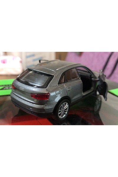 WELLY Toy Model Metal Car 1/36 Pull Drop Gray Audi Q3 Jeep
