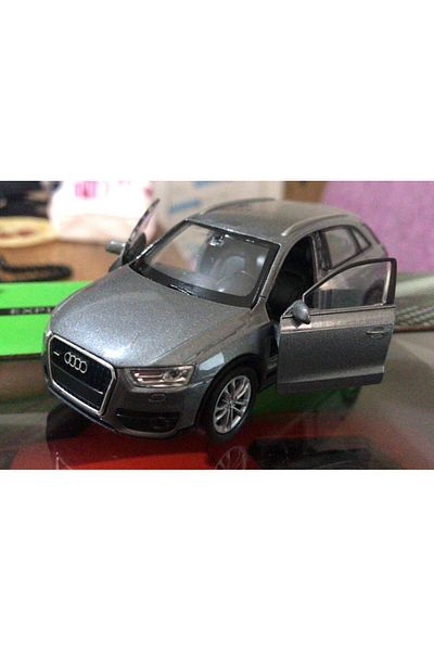 WELLY Toy Model Metal Car 1/36 Pull Drop Gray Audi Q3 Jeep