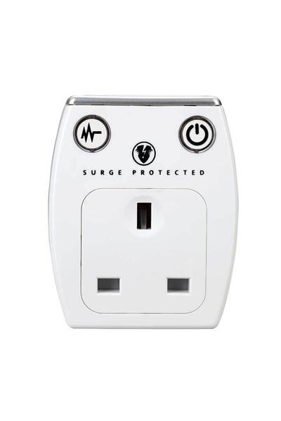 Masterplug 13A Wall Adapter with 2 USB Charging Ports, Surge Protection, 1000W Max