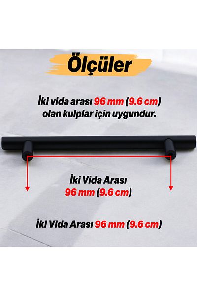 Badem10 (10 bucăți) Mia Mojan 96 mm Mobilier din metal negru mat Sertar de bucătărie Dulap dulap Mâner Mâner