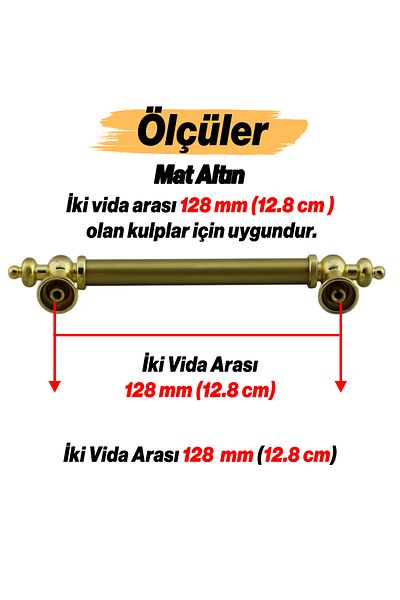 Badem10 Ottomane (128 MM - 12,8 CM) Mobilier din metal auriu Sertar de bucătărie Dulap Dulap Capac mâner Mâner