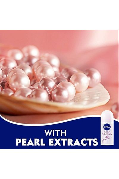 NIVEA Pearl And Beauty Antiperspirant Roll On Deodorant 50 Ml X4
