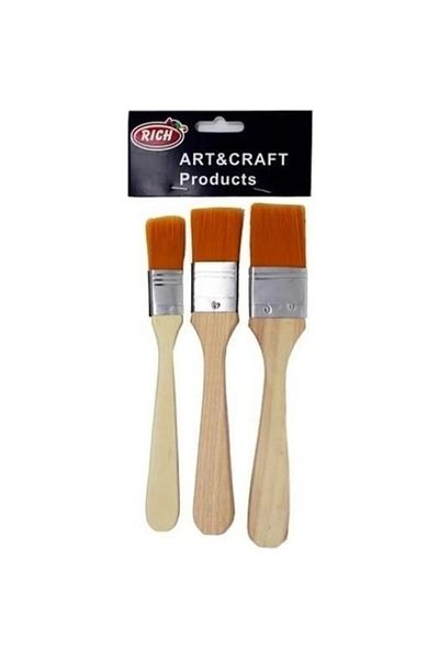 LİLYHOBBYLAND Economical Rich 3-Piece White Tip Floor Brush Set