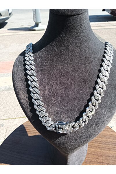 Özgür Cuban Chain Steel Necklace