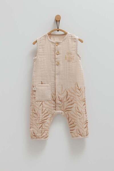 Caramell Little Boy Muslin Kumaş Bebek Tulum