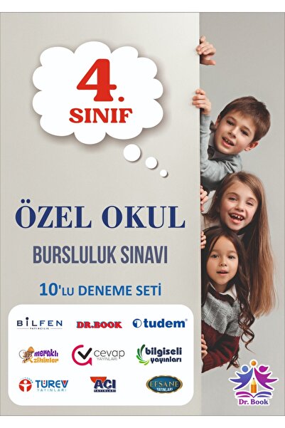 Dr.BOOK 4. Sınıf Özel Okullar Ve Bursluluk Deneme Seti 10 'lu Karma Deneme 10 Optik Formlu
