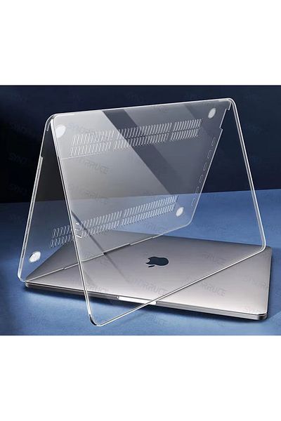 GRABONO Apple MacBook 13.6′ Air M3 A3113 Premium MacBook Protective Cover Case Hard Pc Material Transparent