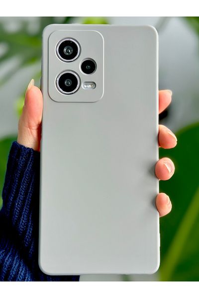 Go Aksesuar حافظة سيليكون مرنة متوافقة مع هاتف Redmi Note 12 Pro 5G