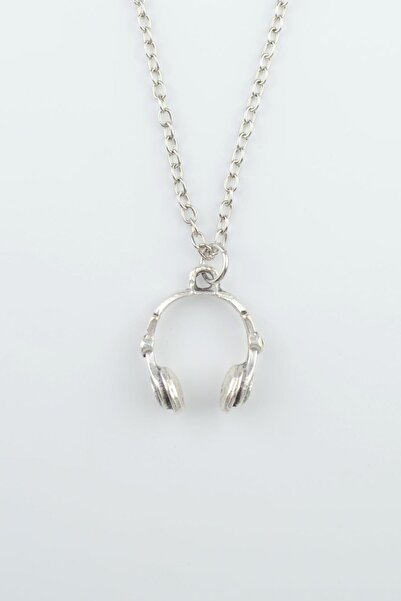 Bu Farklı Kulaklık Gümüş Kaplama Düz Zincir Kolye