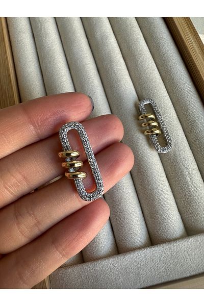 ringbox Double Color Spiral Earrings