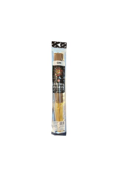 15 Pieces of Organic Stick Incense (30 cm LENGTH - 1 HOUR BURNING TIME) - Om